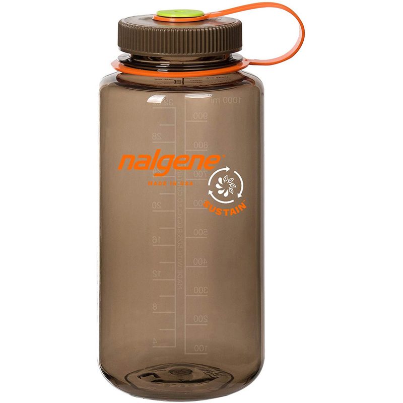 Nalgene Tritan Wide Mouth Water Bottle is a mainstay of adventure seekers.