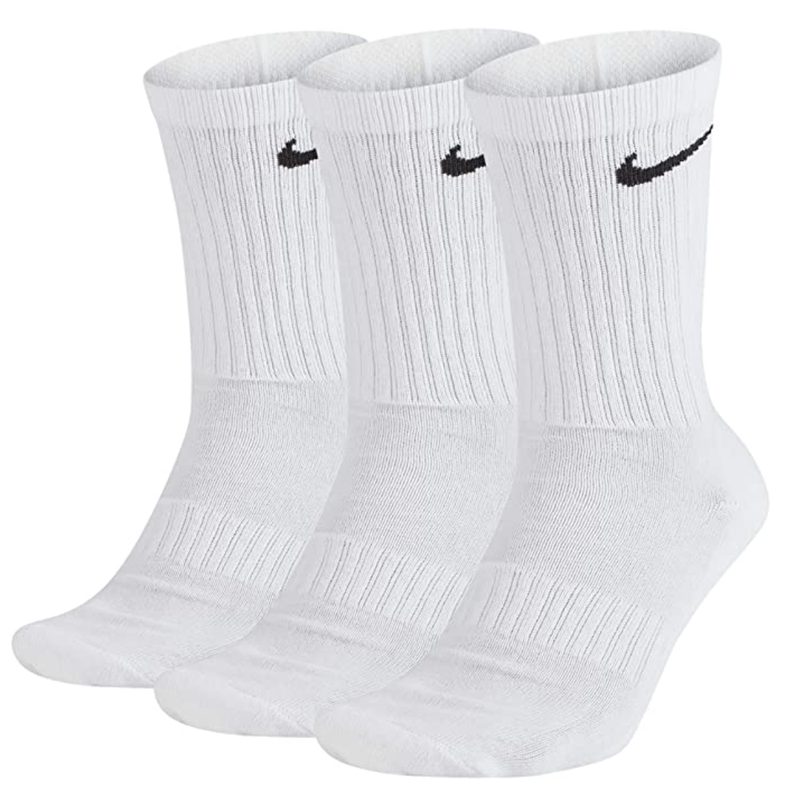 Nike Everyday Crew Training Socks for men on white background.