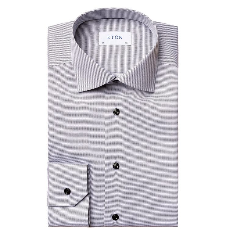 Eton Textured Slim Fit Dress Shirt.