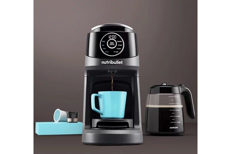 Nutribullet Brew Choice cup and carafe coffee maker.