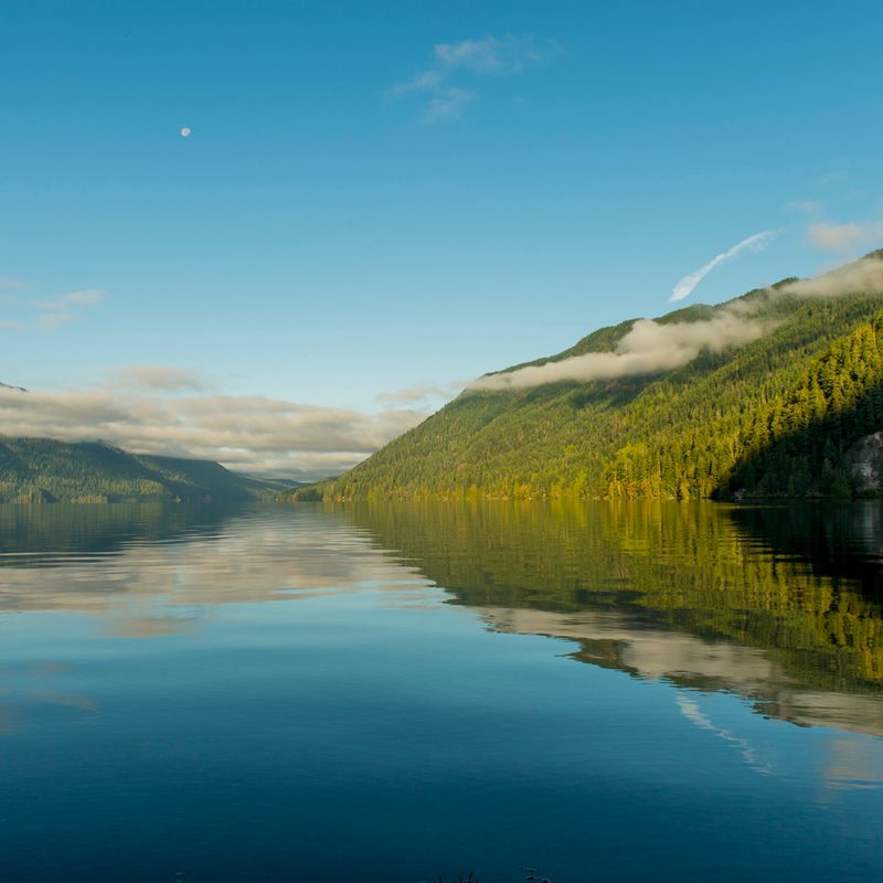 A view of Lake Crescent at the Olympic National Park.