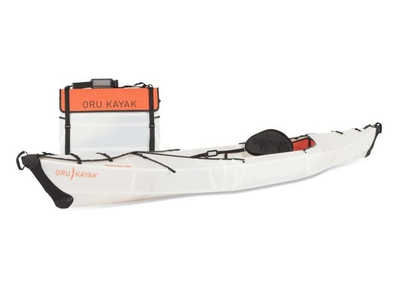 Oru Beach Foldable Kayak on a white background.