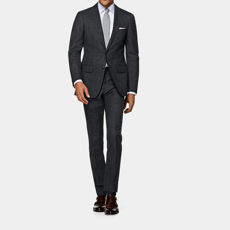 Suitsupply Dark Grey Check Sienna Suit.
