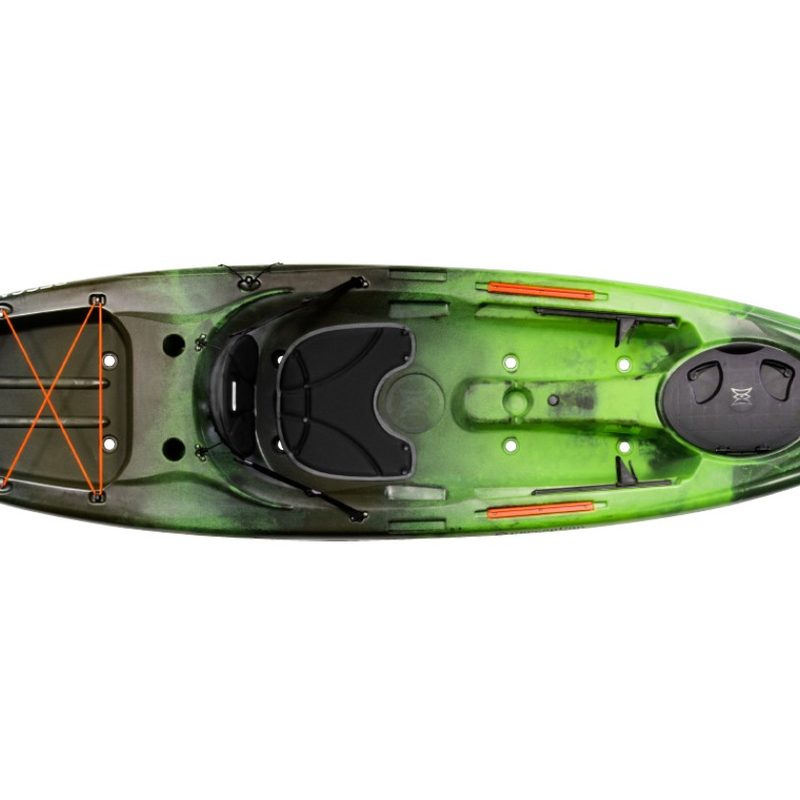 Perception Pescador Fishing Kayak on a white background.