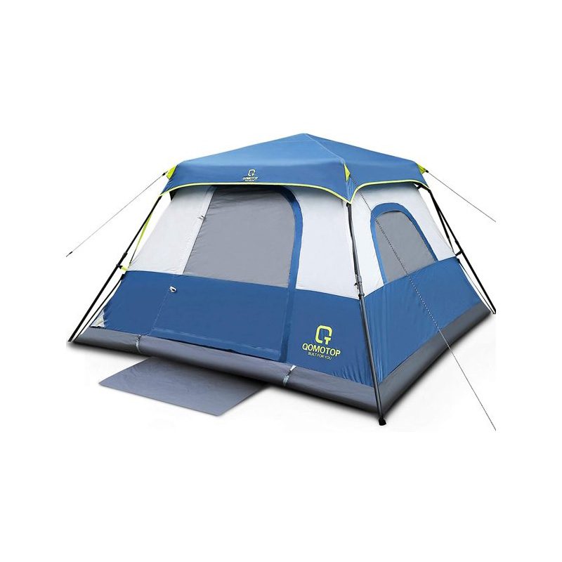 QOMOTOP 6 Person 60 Seconds Set Up Camping Tent sets up in just one minute.