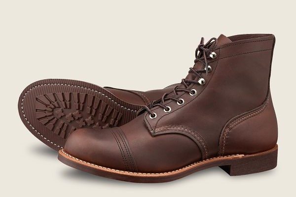 Red Wing Iron Ranger 6” Boot on a white background.