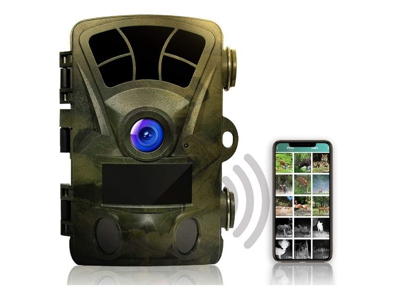Rexing H2 - 4K Wi-Fi Trail Camera on a white background.