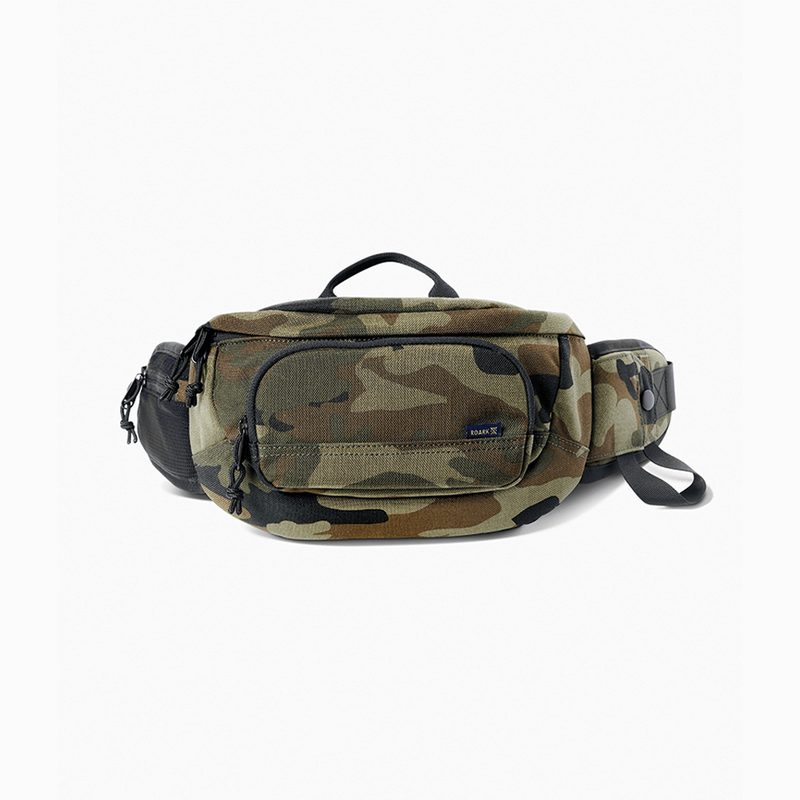 A Roark Compadre Bag in camo variant.