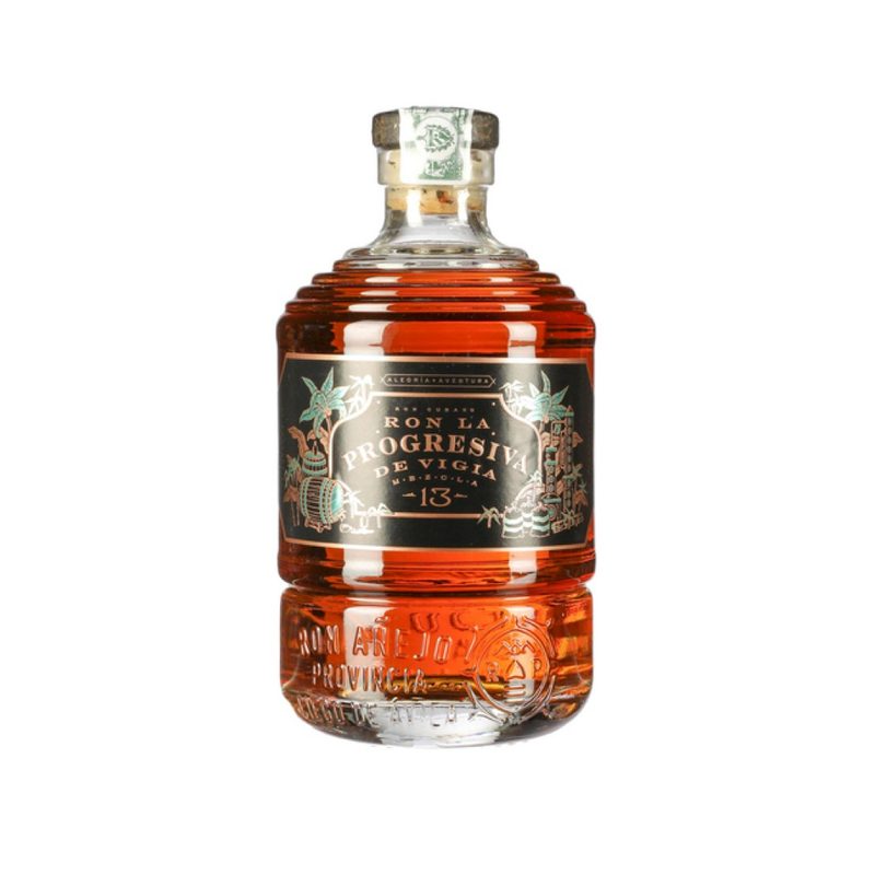 Ron La Progresiva 13 Rum bottle.