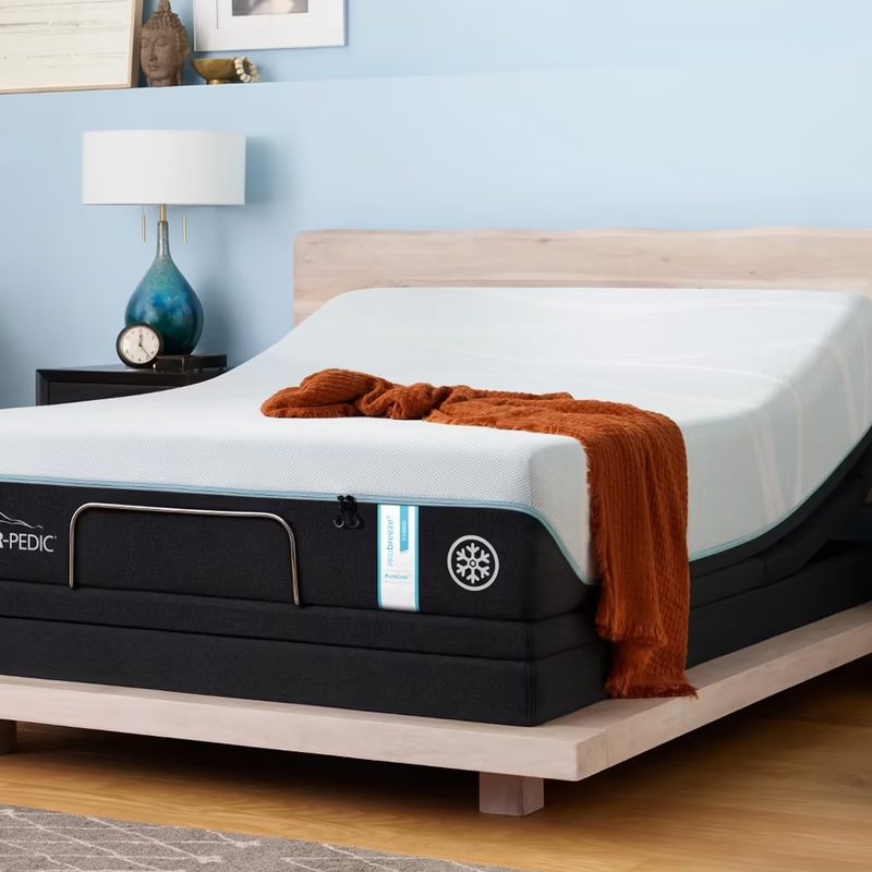 Tempur-Pedic Breeze Mattress in a room.