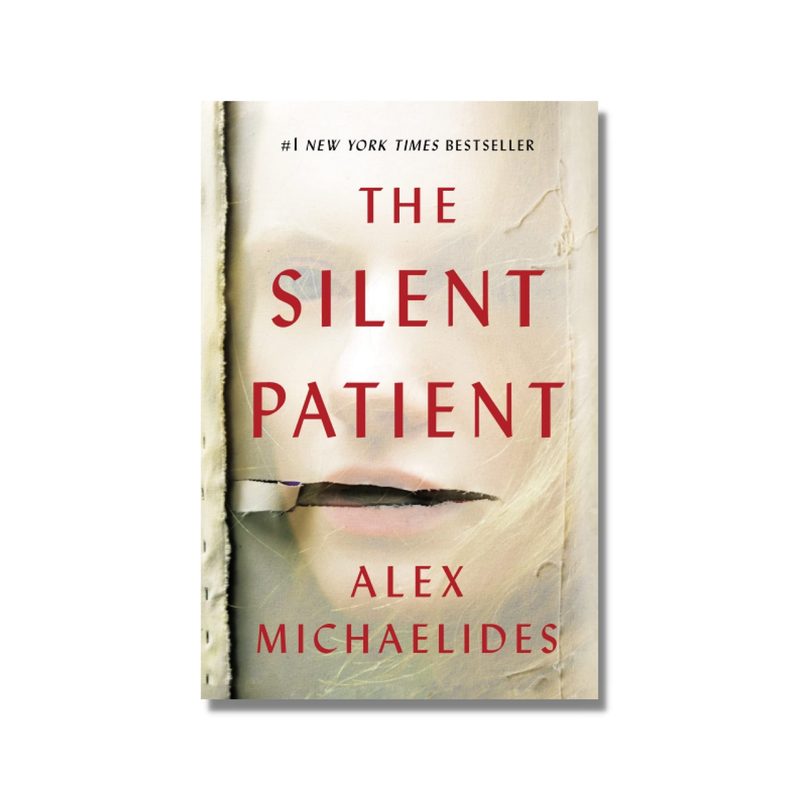 Cover of the book The Silent Patient by Alex Michaelides.