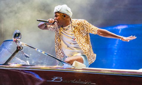 Tyler the Creator performs during 2021 Lollapalooza at Grant Park on July 30, 2021 in Chicago, Illinois.