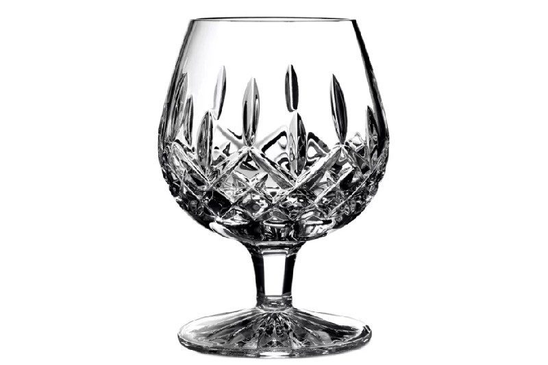 Crystal brandy snifter from Waterford.