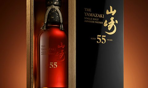 One of one hundred limited Yamakazi 55 Japanese Whisky bottles, retailing at a suggested $60,000.
