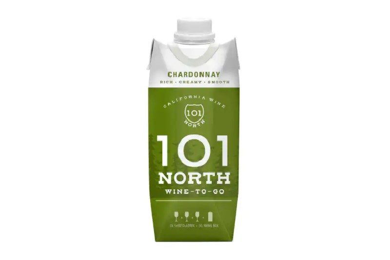 101 North Wines boxed chardonnay.