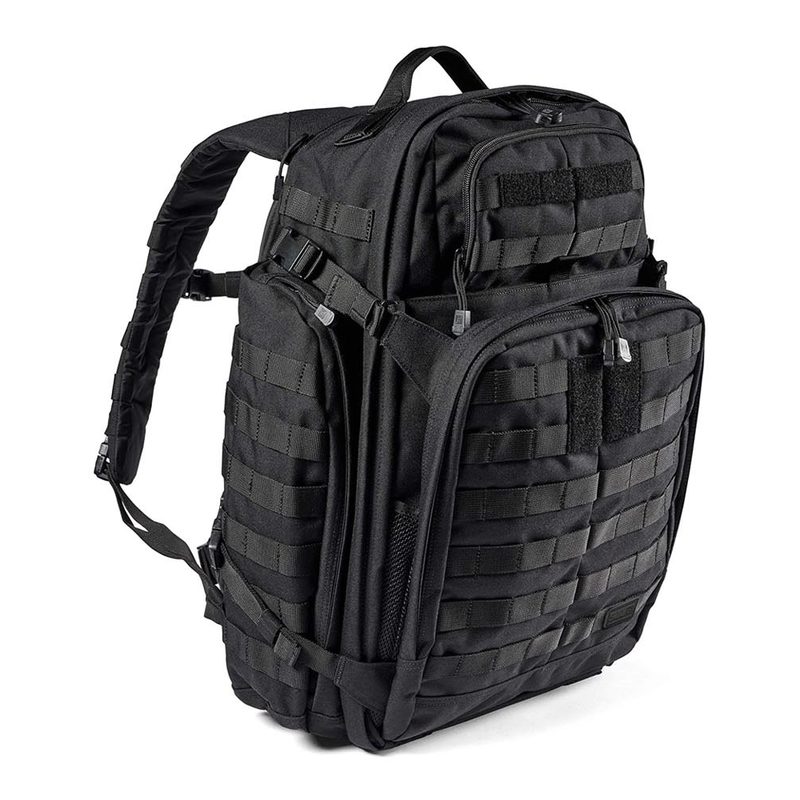 A black 511 Tactical Rush 72 2.0 tactical backpack.