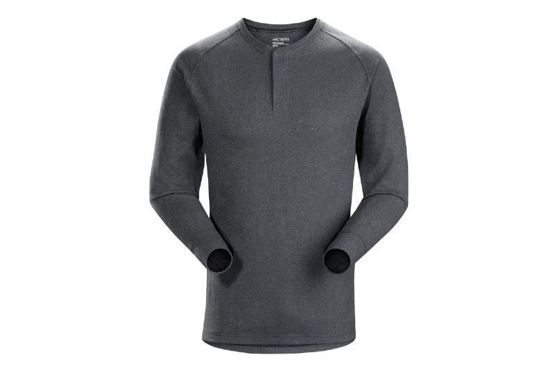 Stretch henley shirt for men.