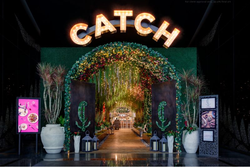The entrance of Catch restaurant in Las Vegas.