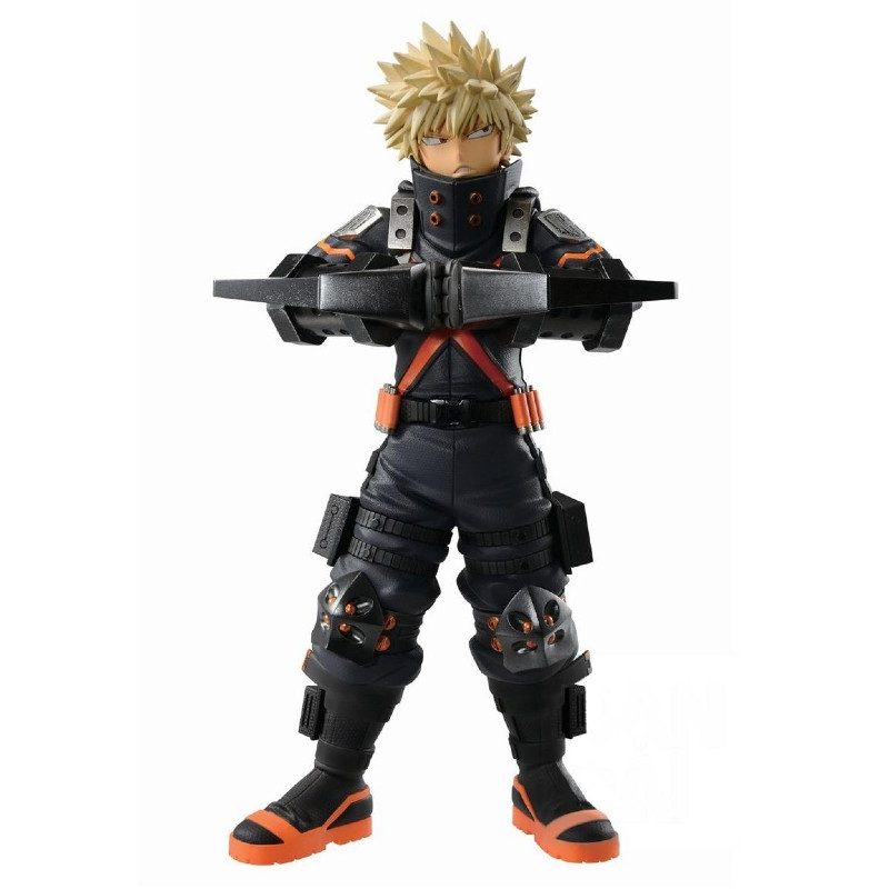 Banpresto My Hero Academia: World Heroes Mission Katsuki Bakugo Ichibansho statuette.