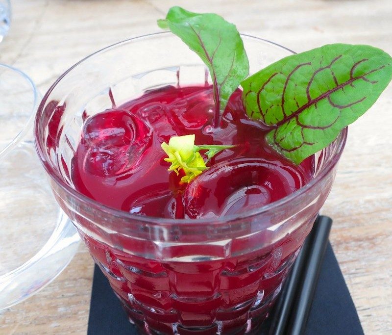 Beet and Breeze cocktail.