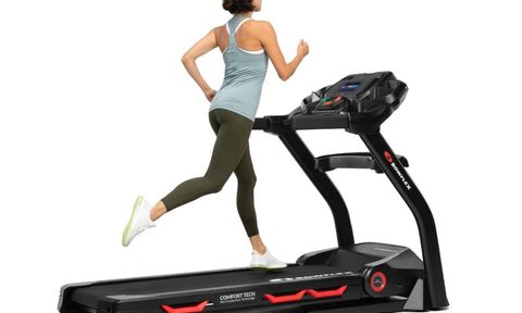 A woman working out on the Bowflex Treadmill 7.
