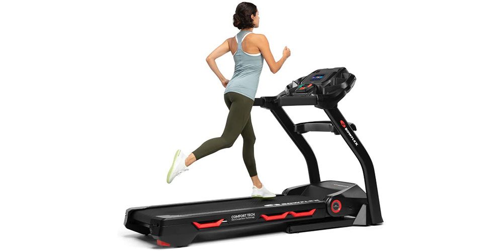 Bowflex Treadmill on a white background.