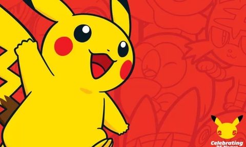 Pokemon 25th Anniversary at GameStop with Pikachu and more.