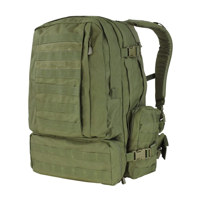 A green Condor 3 Day Assault Pack displayed on white background.