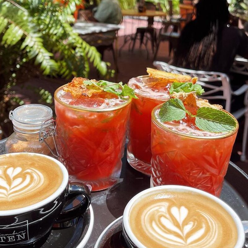 Drinks from Number Ten in Curacao