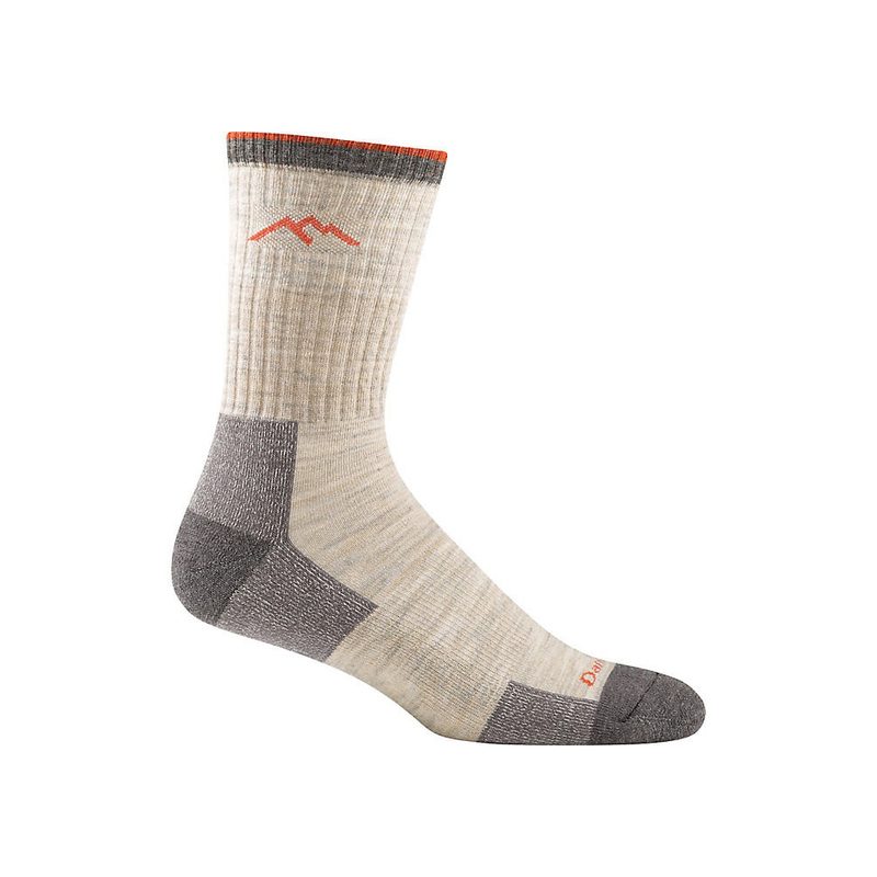 A Darn Tough Hiker Crew Sock on white background.