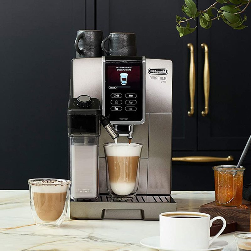 De'Longhi Dinamica Plus Fully Automatic Coffee Maker & Espresso Machine.