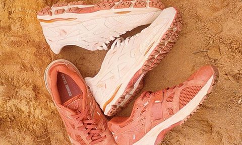 Tremaine Emory's Denim Tears x ASICS GEL-MC Plus “Georgia Red Clay" sneakers.