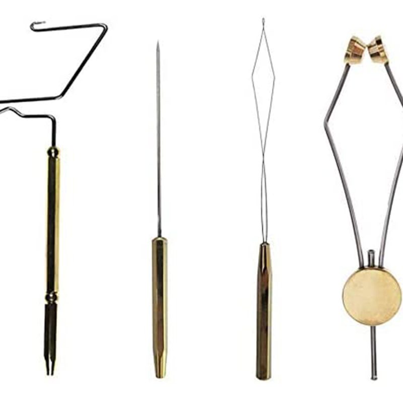 Four piece fly tying tool kit.