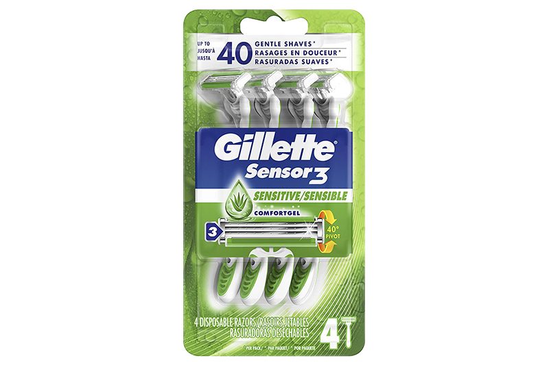 Gillette razors safe for sensitive skin