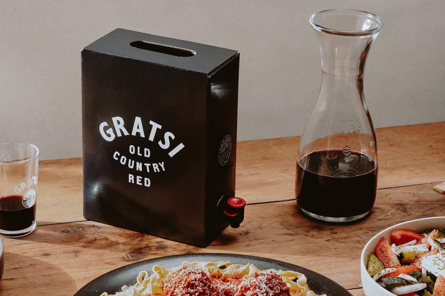 Gratsi Wine box with dinner.