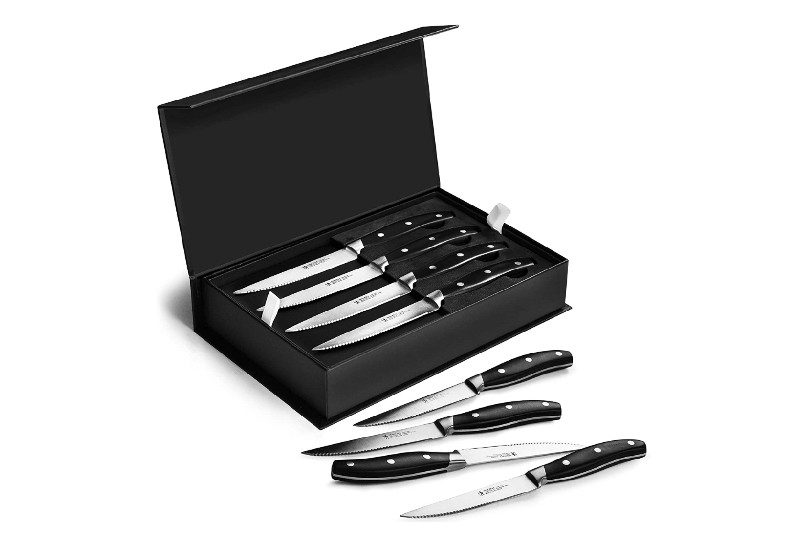 A steak knife set from Henckels.