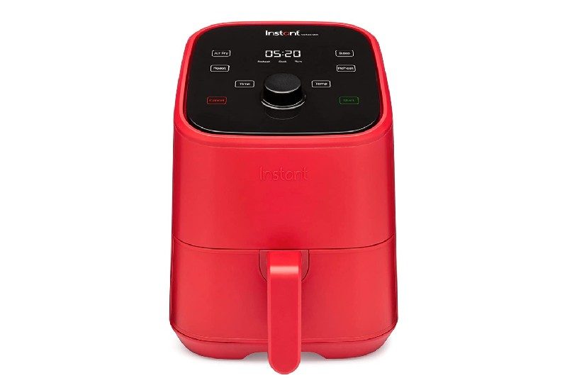 Red Instant Vortex 2-quart air fryer.