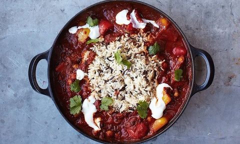 Jamie Oliver veggie chili.