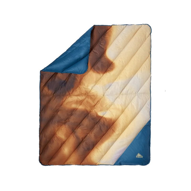Kelty Galactic Down Blanket in Cathay Spice variant.
