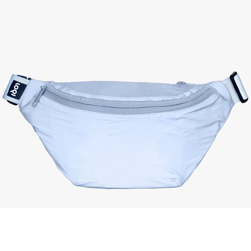 This reflective fanny pack is from Loqui.