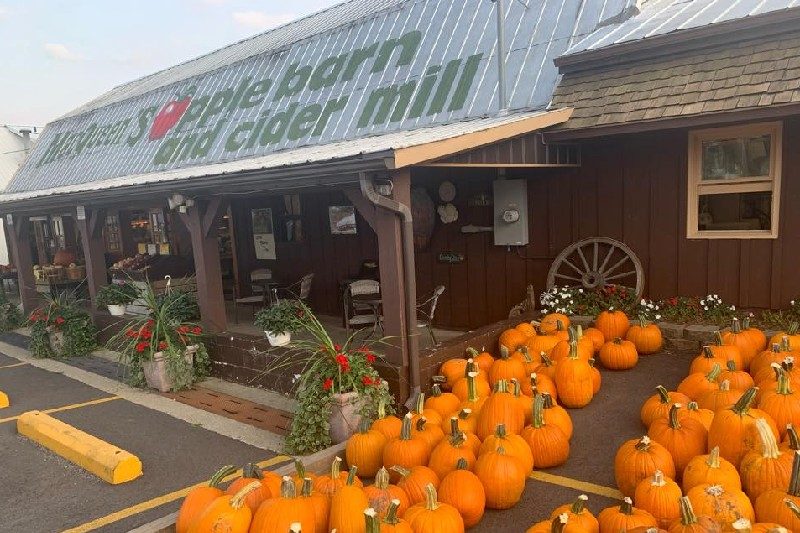 Macqueen's apple barn and cider mill.