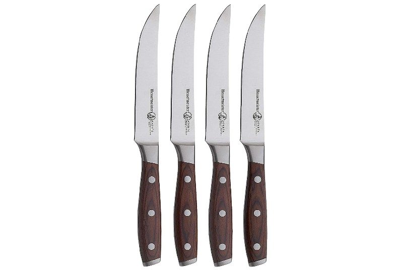 Four Messermeister steak knives.