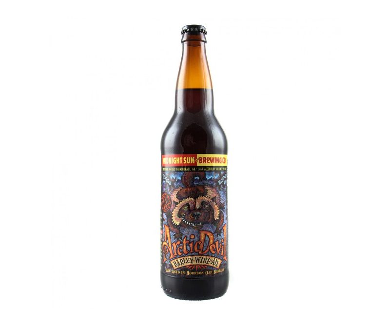 A bottle of Midnight Sun Arctic Devil.
