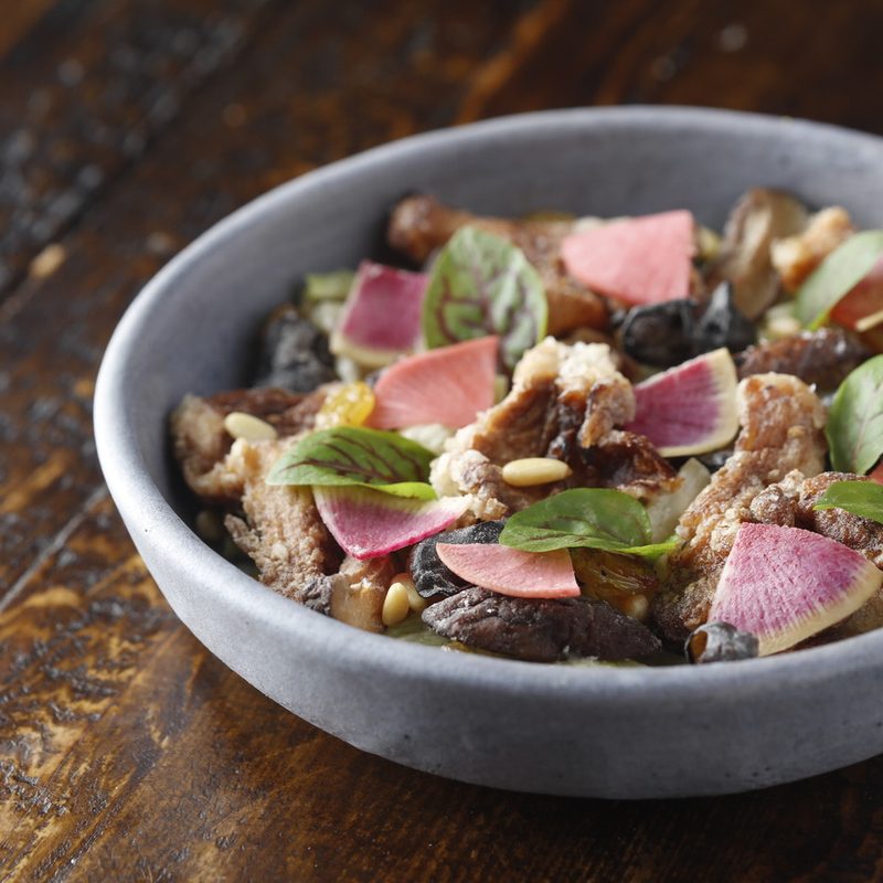 Mushroom salad at Oiji.