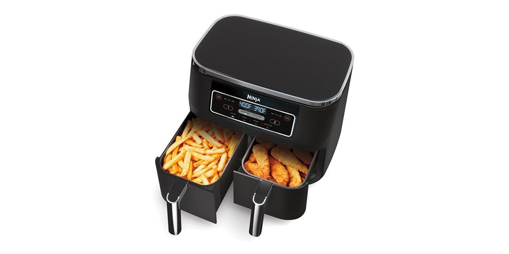 Ninja Foodi air Fryer on a white background.