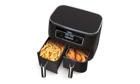 Ninja Foodi air Fryer on a white background.