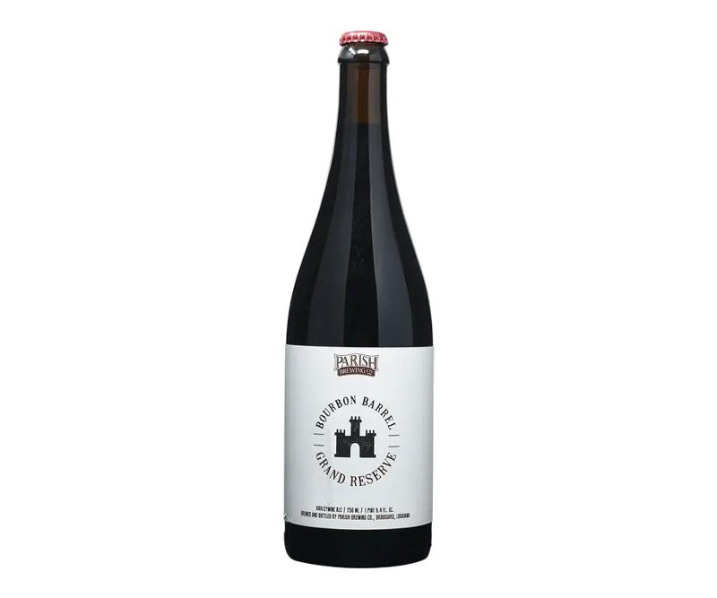 A bottle of Parish Grand Reserve.