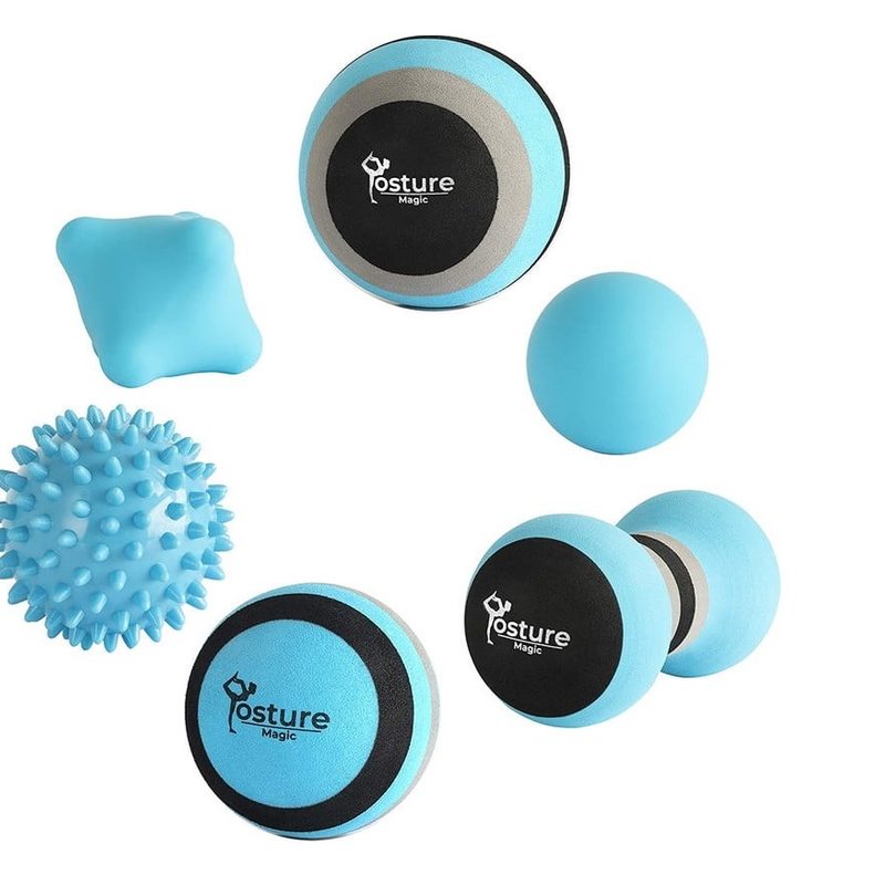 Posture Magic Massage Ball Set on a white background.