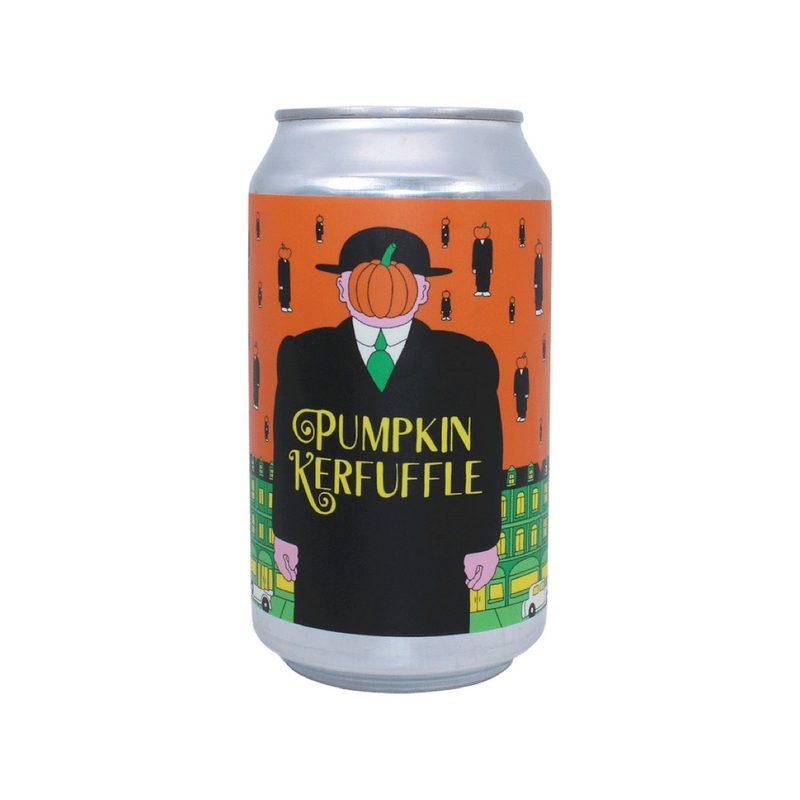 Prairie Pumpkin Kerfuffle beer can.