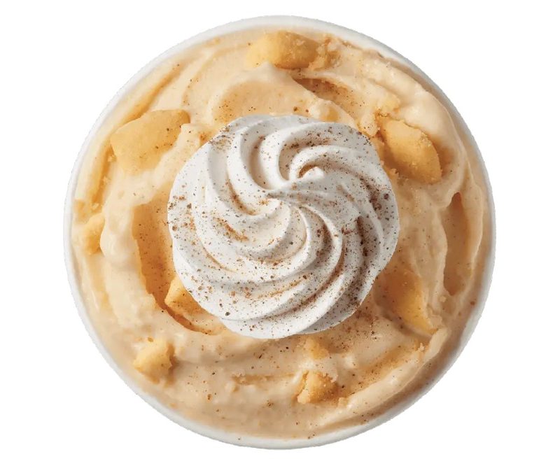 dairy queen's pumpkin pie blizzard top view.